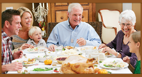 Here are Some Basic Thanksgiving Requirements,Turkey, Pumpkin Pie and Life Alert.